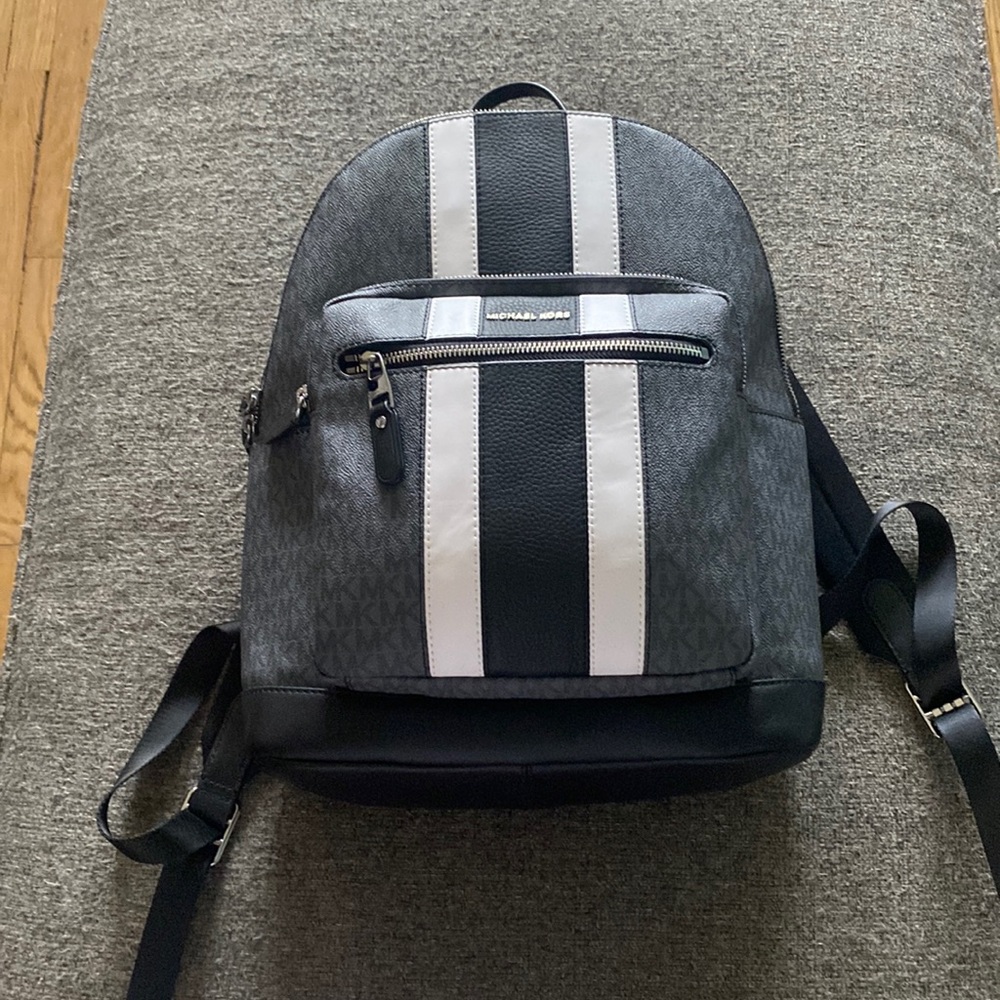 Michael Kors Hudson logo strip back pack